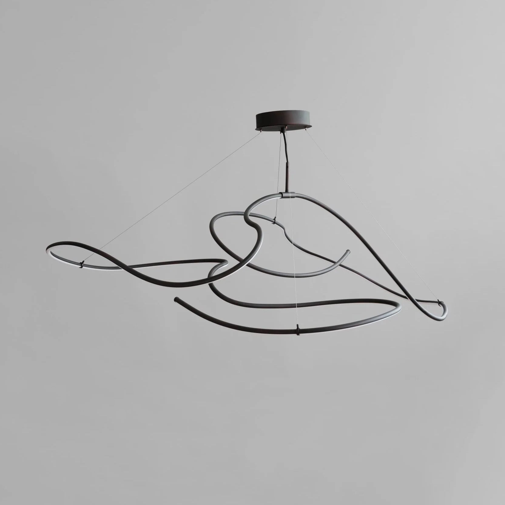 Zwarte GHOST kroonluchter