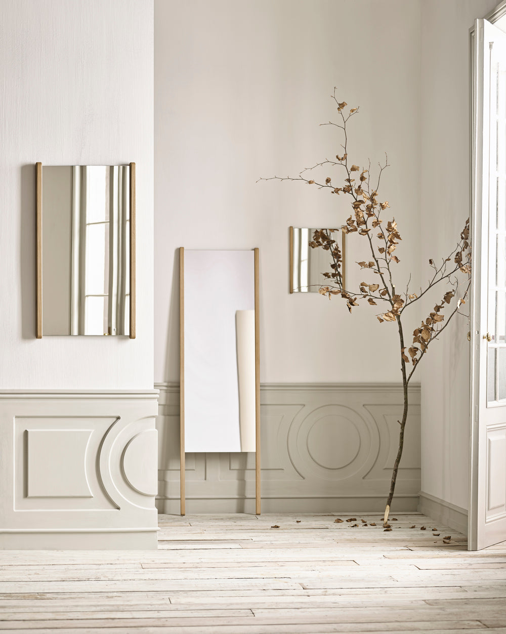 Lustro HAVEN lijst van donker eikenhout