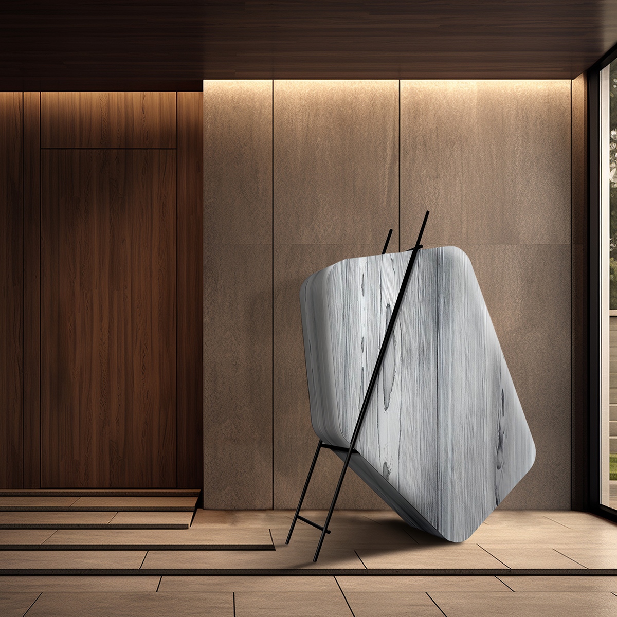 Witte HIDALGO kast in fineer