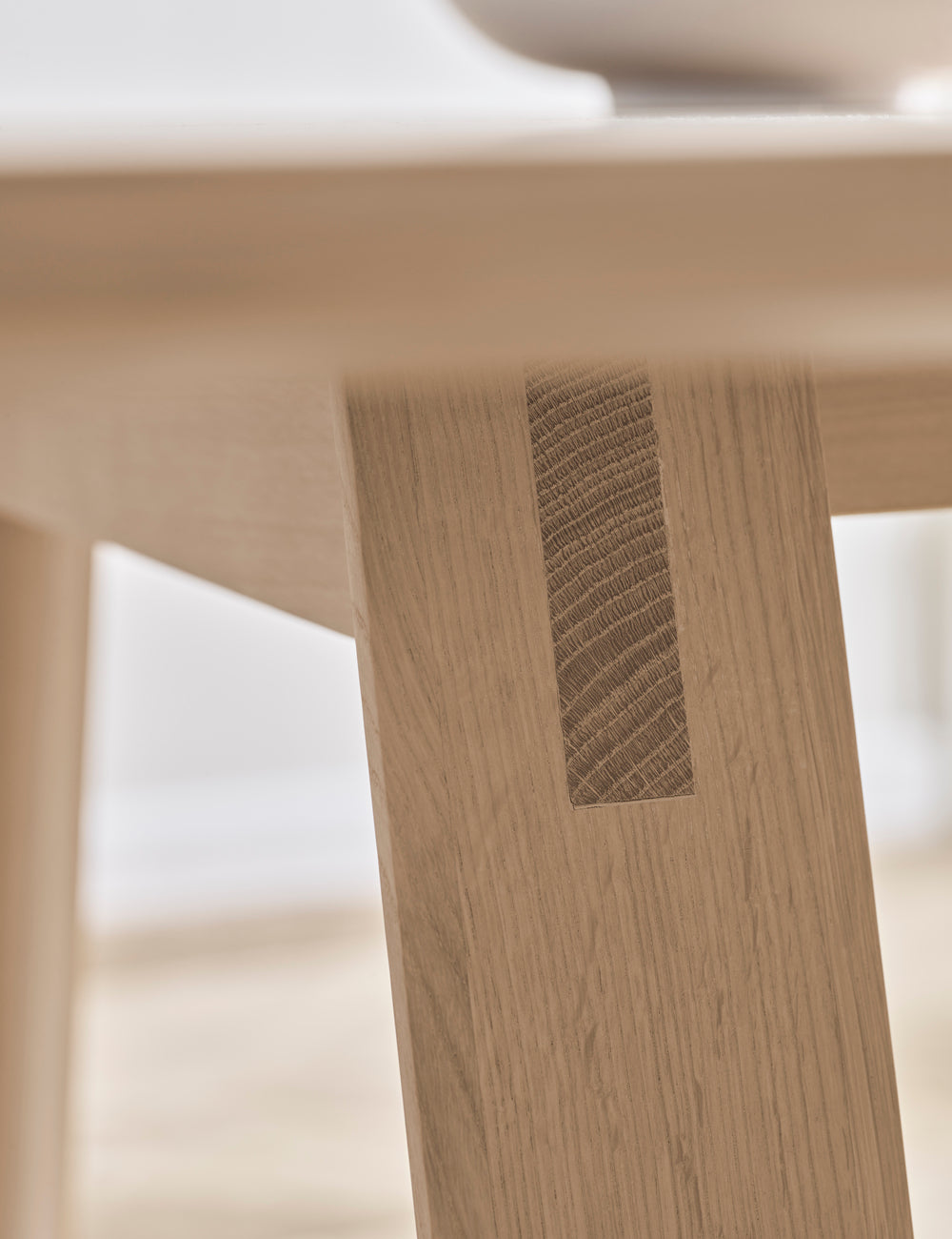 Hügelklapptisch gebleichte Eichenholz