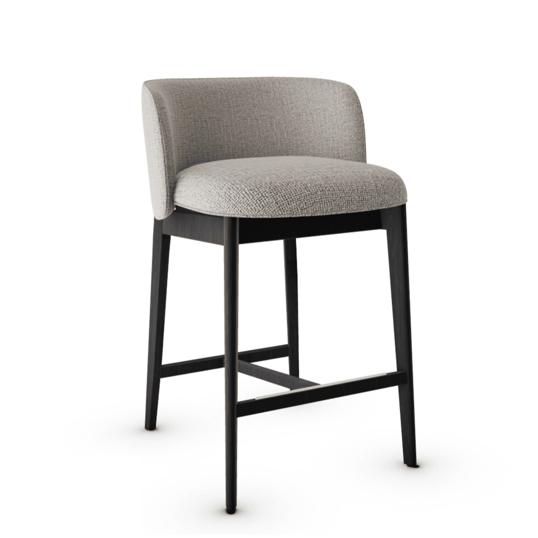 Hoker ABREY boucle beżowy Calligaris matowa czerń Eye on Design