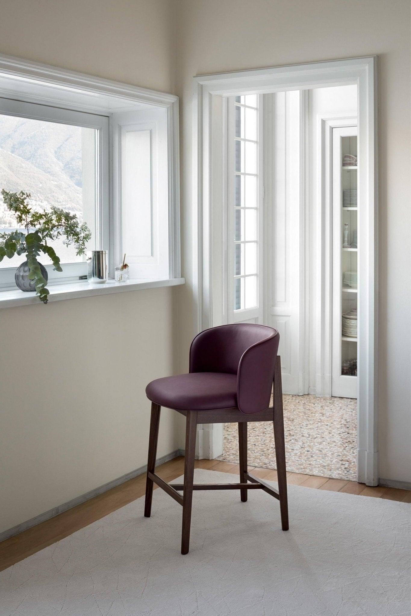 Hoker ABREY ekoskóra ciemnobeżowy Calligaris Eye on Design