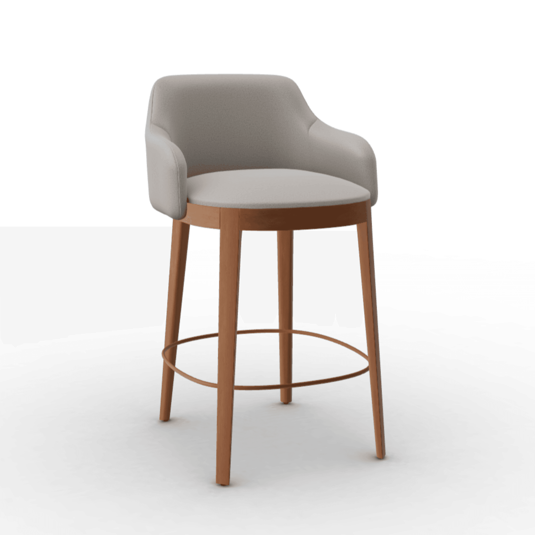 Hoker ADÈL boucle taupe Calligaris orzech włoski Eye on Design