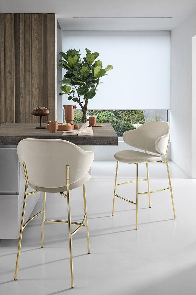 Hoker aksamitny HOLLY ciemnozielony Calligaris Eye on Design