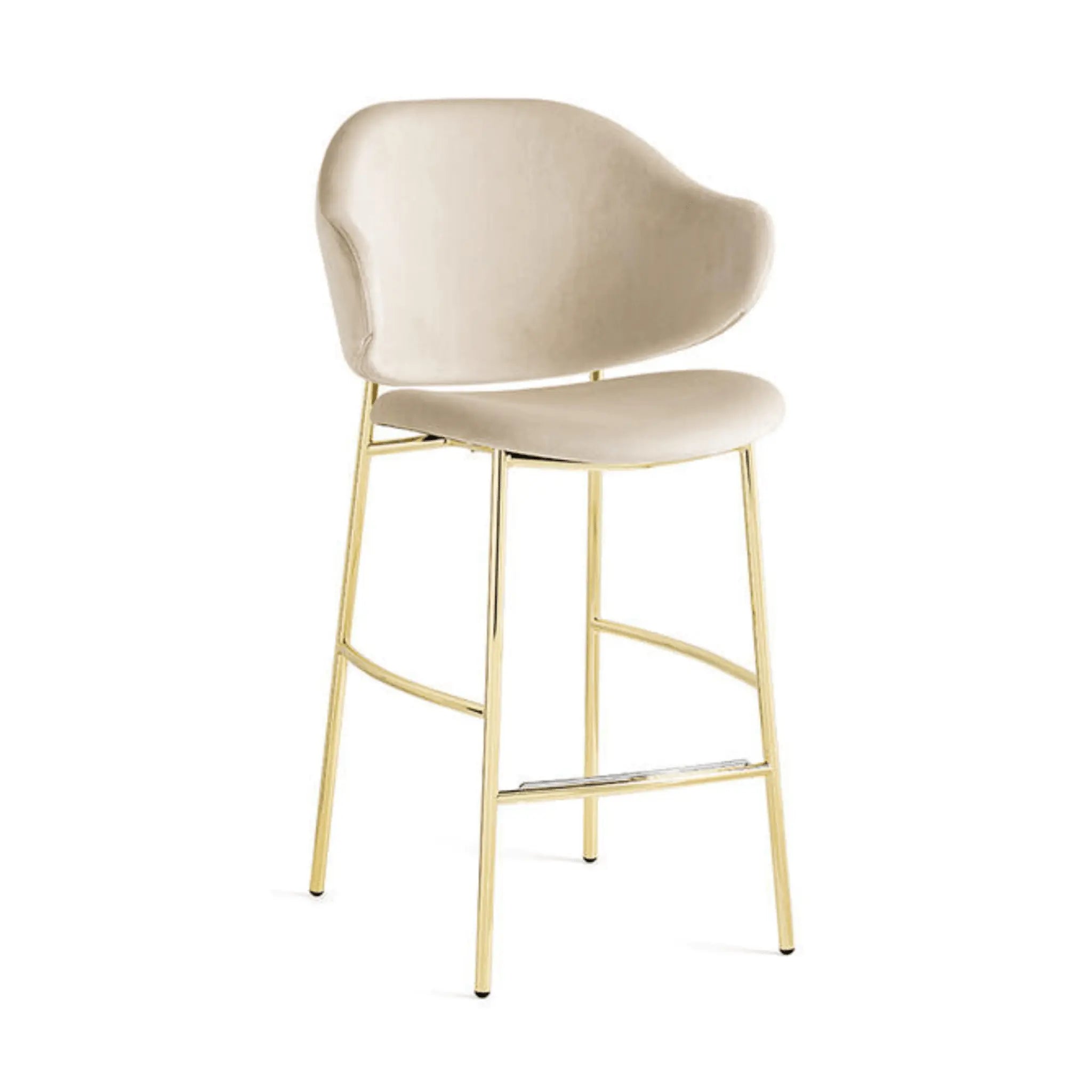 Hoker aksamitny HOLLY kremowy – Calligaris