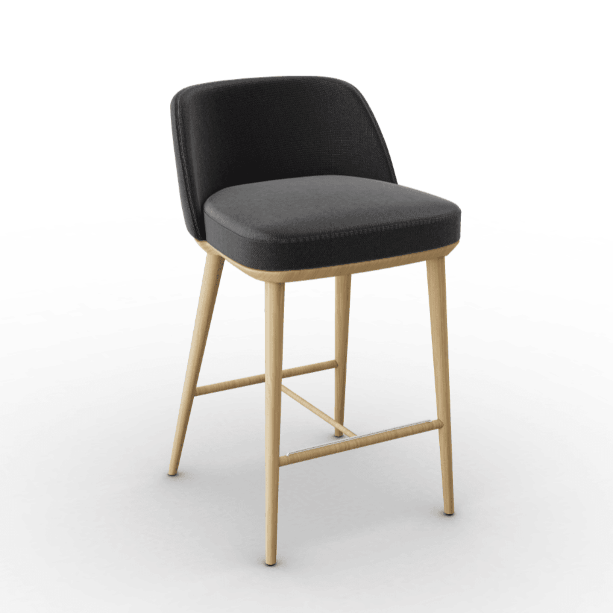 Hoker FOYER ciemnoszary Calligaris drewniana naturalny dąb Eye on Design