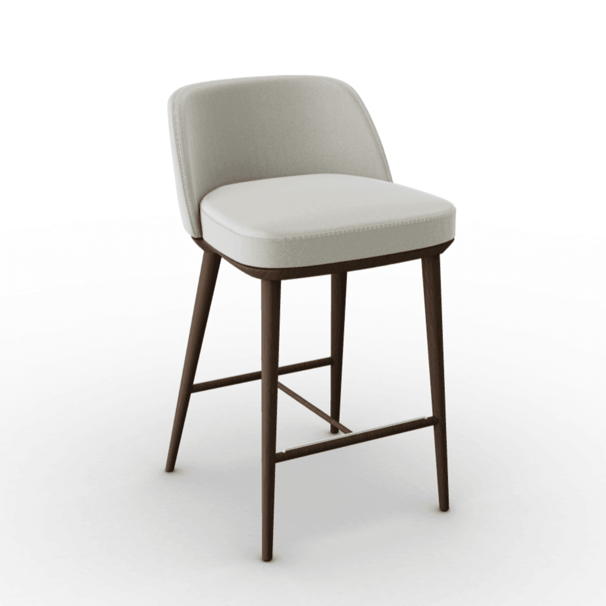 Hoker FOYER piaskowy Calligaris drewniana ciemnobrązowa Eye on Design