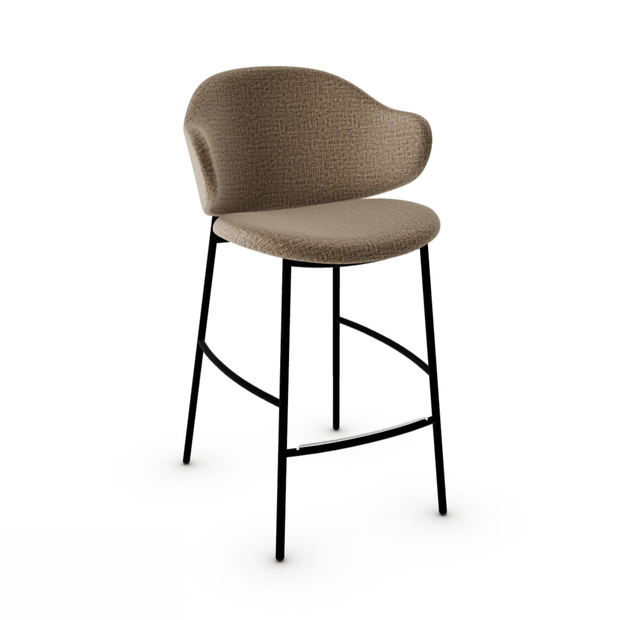 Hoker HOLLY melanż brązowy Calligaris matowa czerń Eye on Design