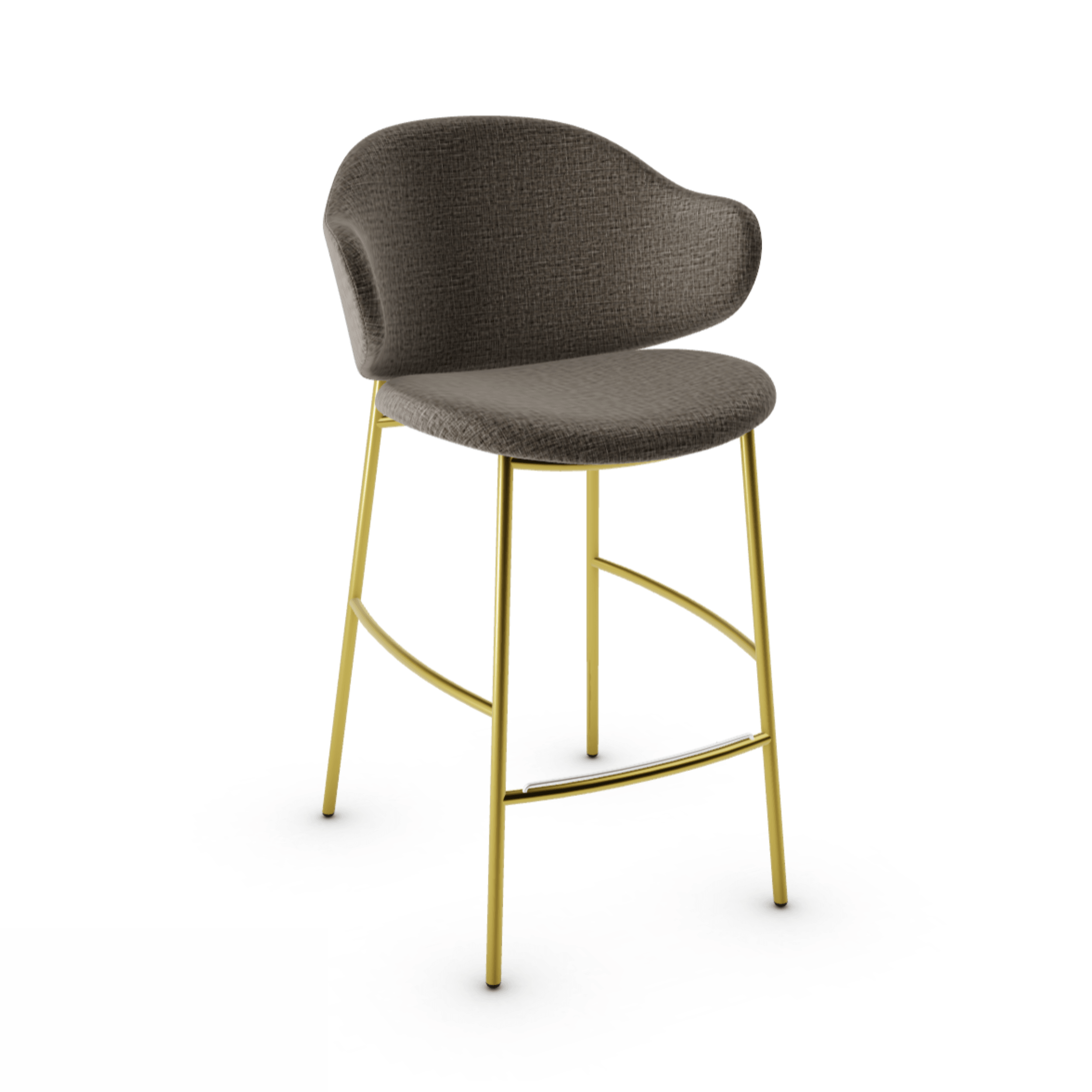 Hoker HOLLY melanż szary Calligaris polerowany mosiądz Eye on Design