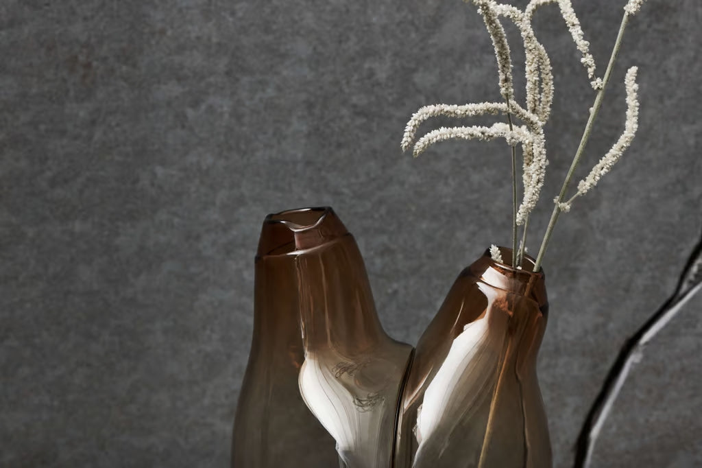 Vaas HUG amberkleurig glas