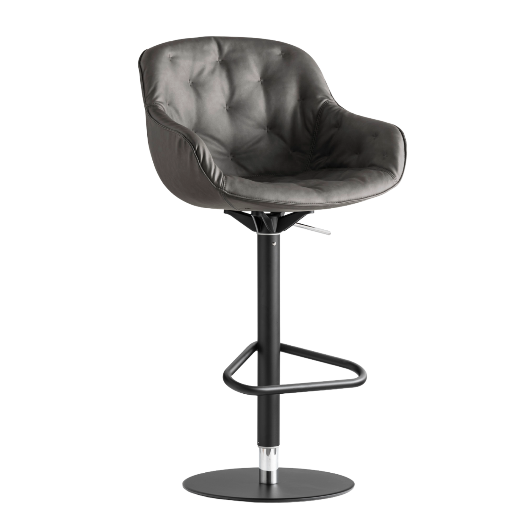 Gestoffeerde IGLOO barstoel met quiltpatroon