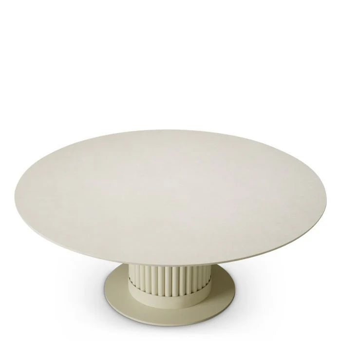 VOLTERRA Outdoor Coffee Table Cream Ceramic