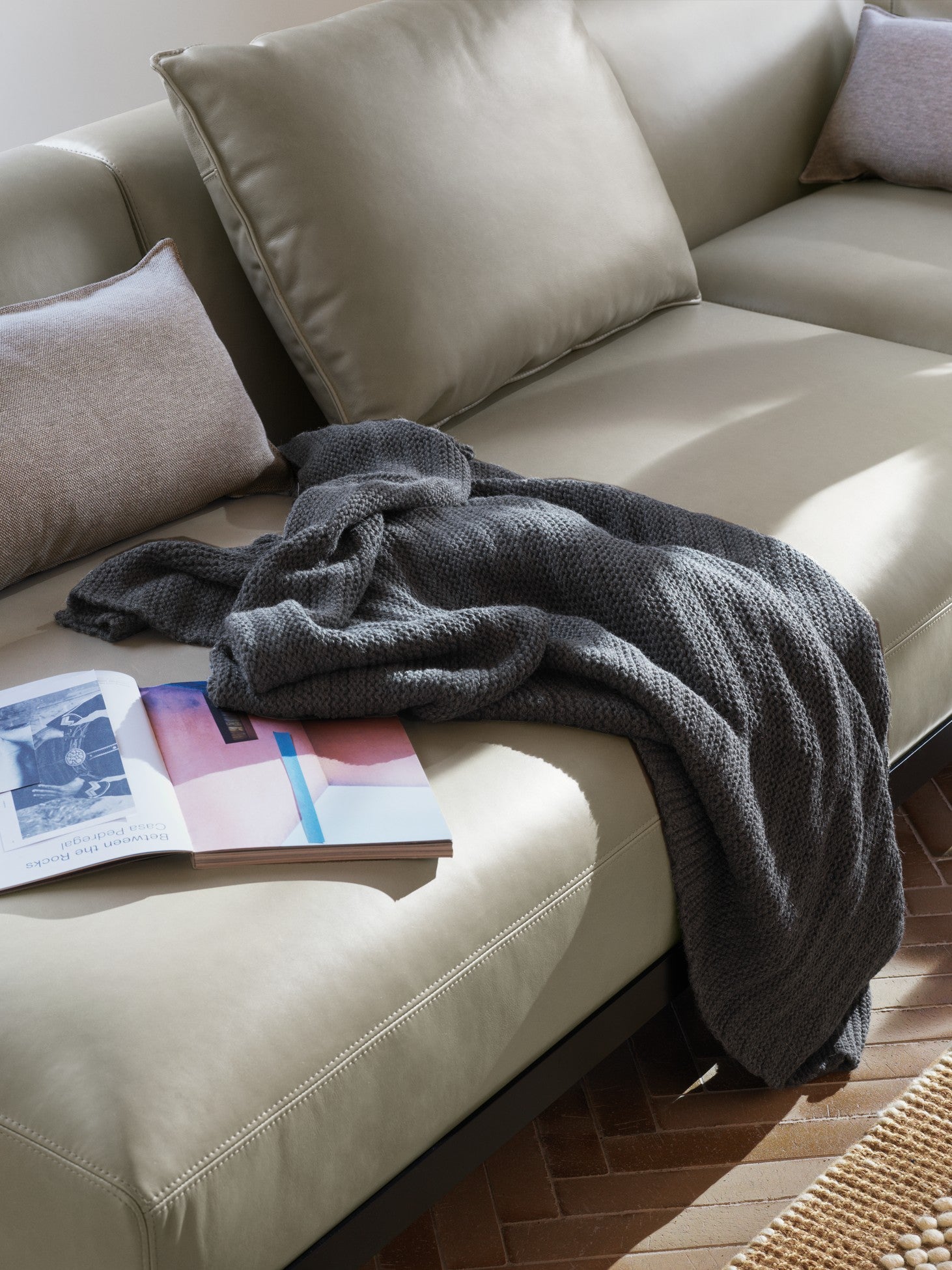 TAPijt PEBBLE oranje met beige