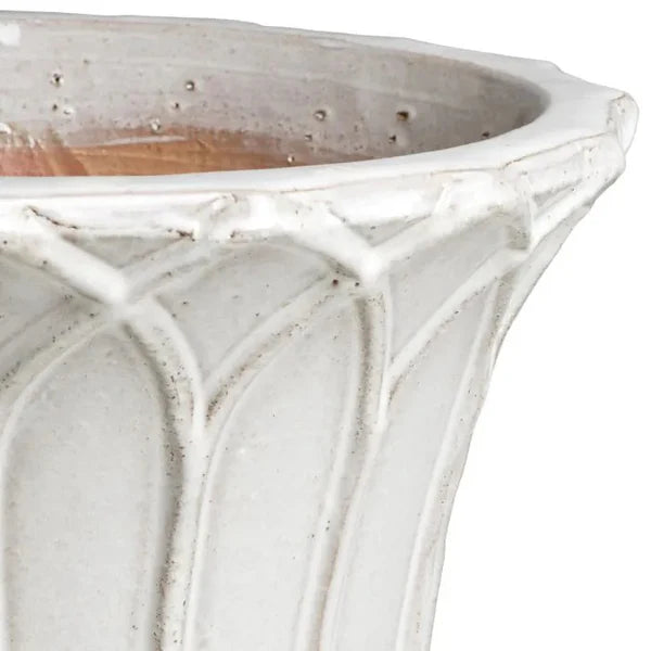 IVERSON Outdoor Planter Set Light Gray Ceramic