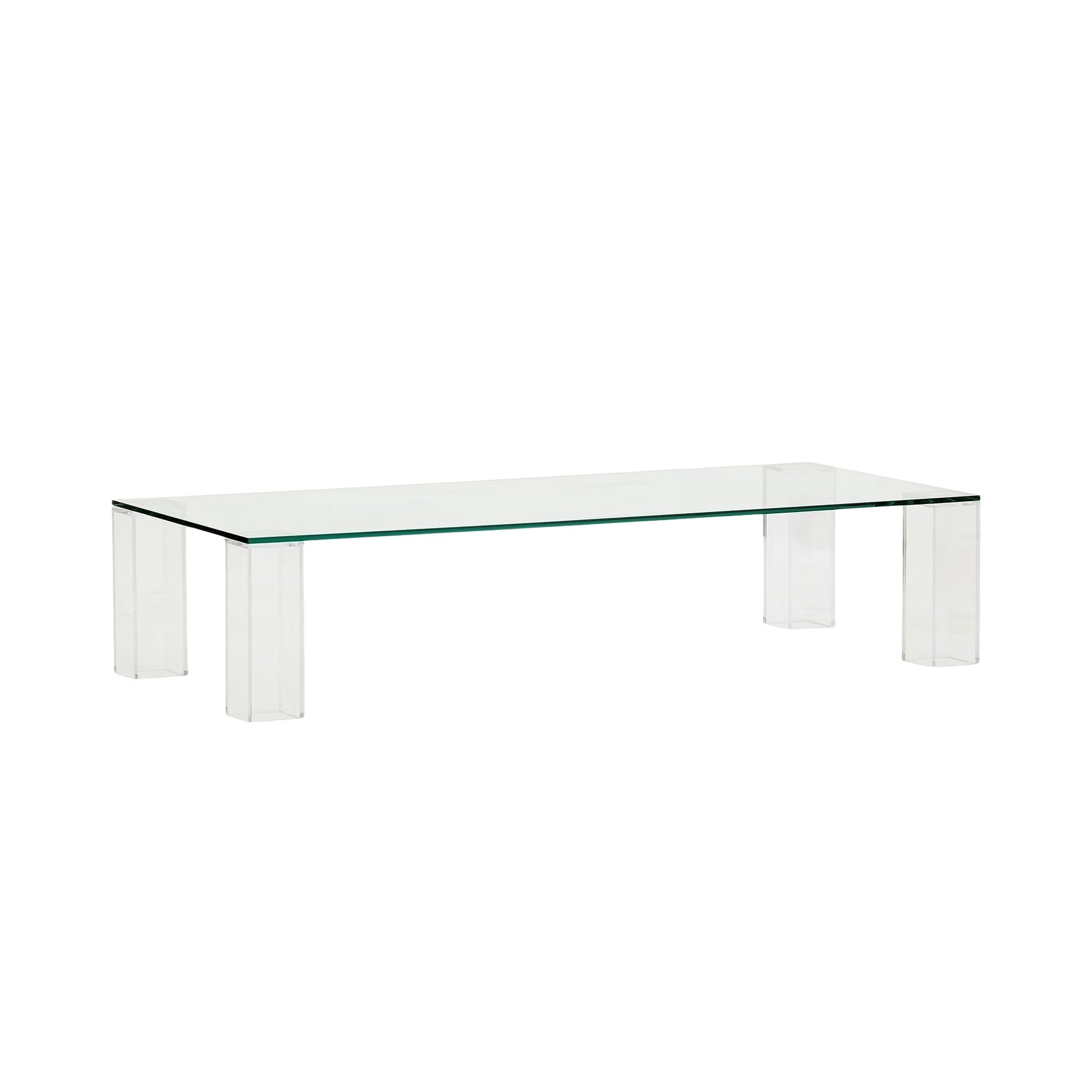 ADULARIA Coffee Table Transparent Tempered Glass
