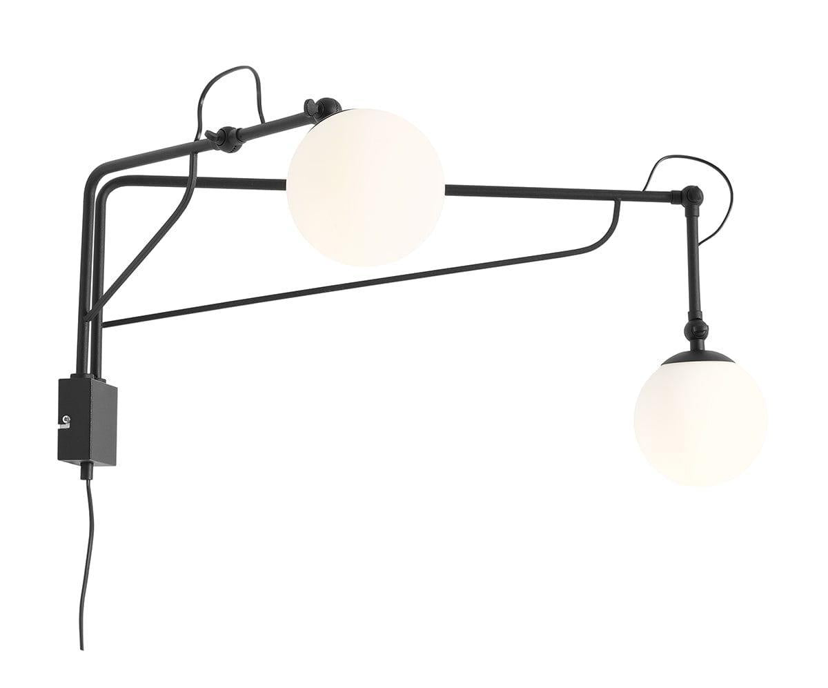 Kinkiet SOHO GLASS DUO czarny Artera Eye on Design