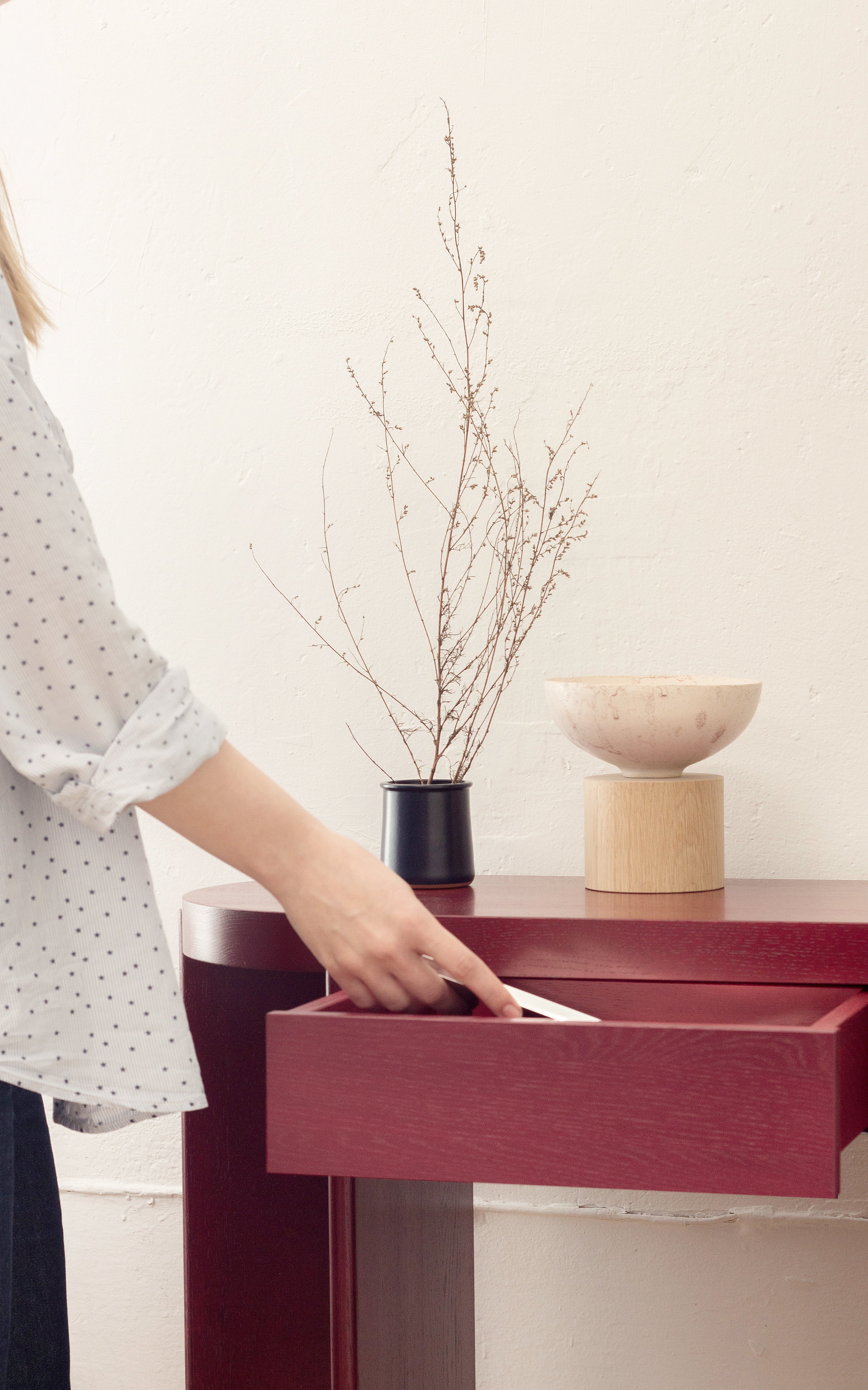 KIRU DUO Console Cream Oak Wood