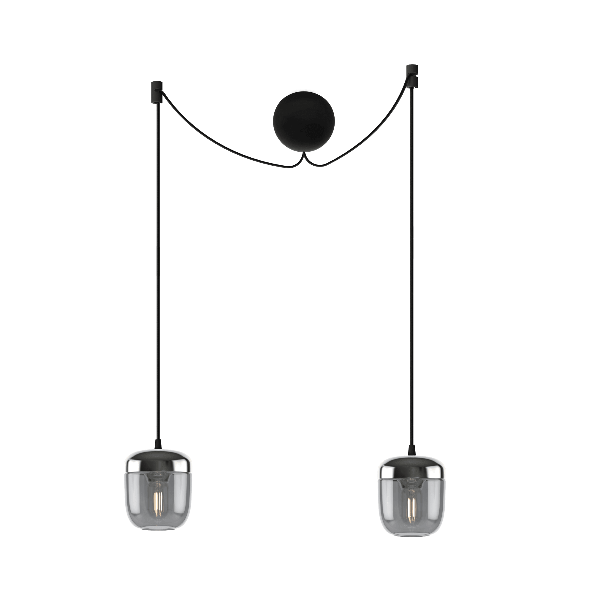 Klosz ACORN srebrny dymiony UMAGE Eye on Design