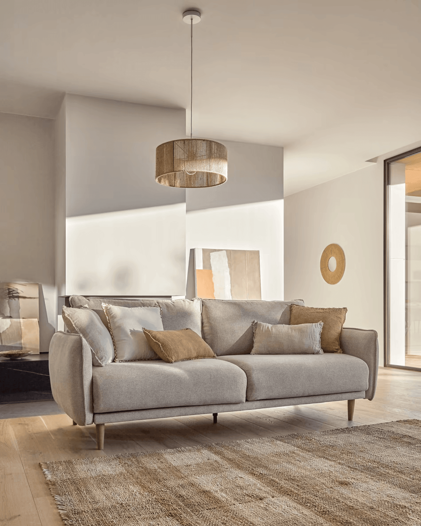 Klosz do lampy wiszącej CRISTA jutowy La Forma Eye on Design