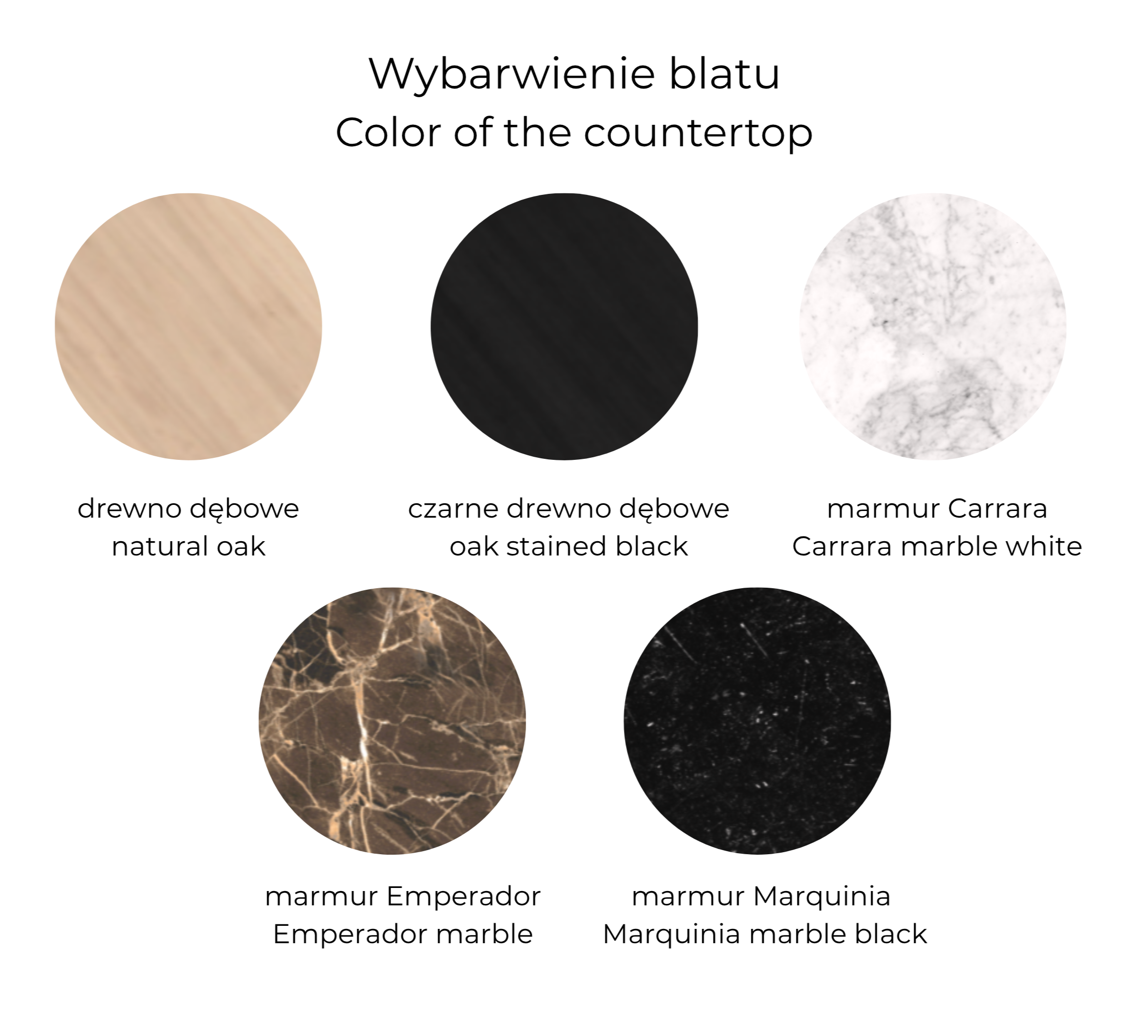 Ronde tafel MILA met zwarte stalen basis