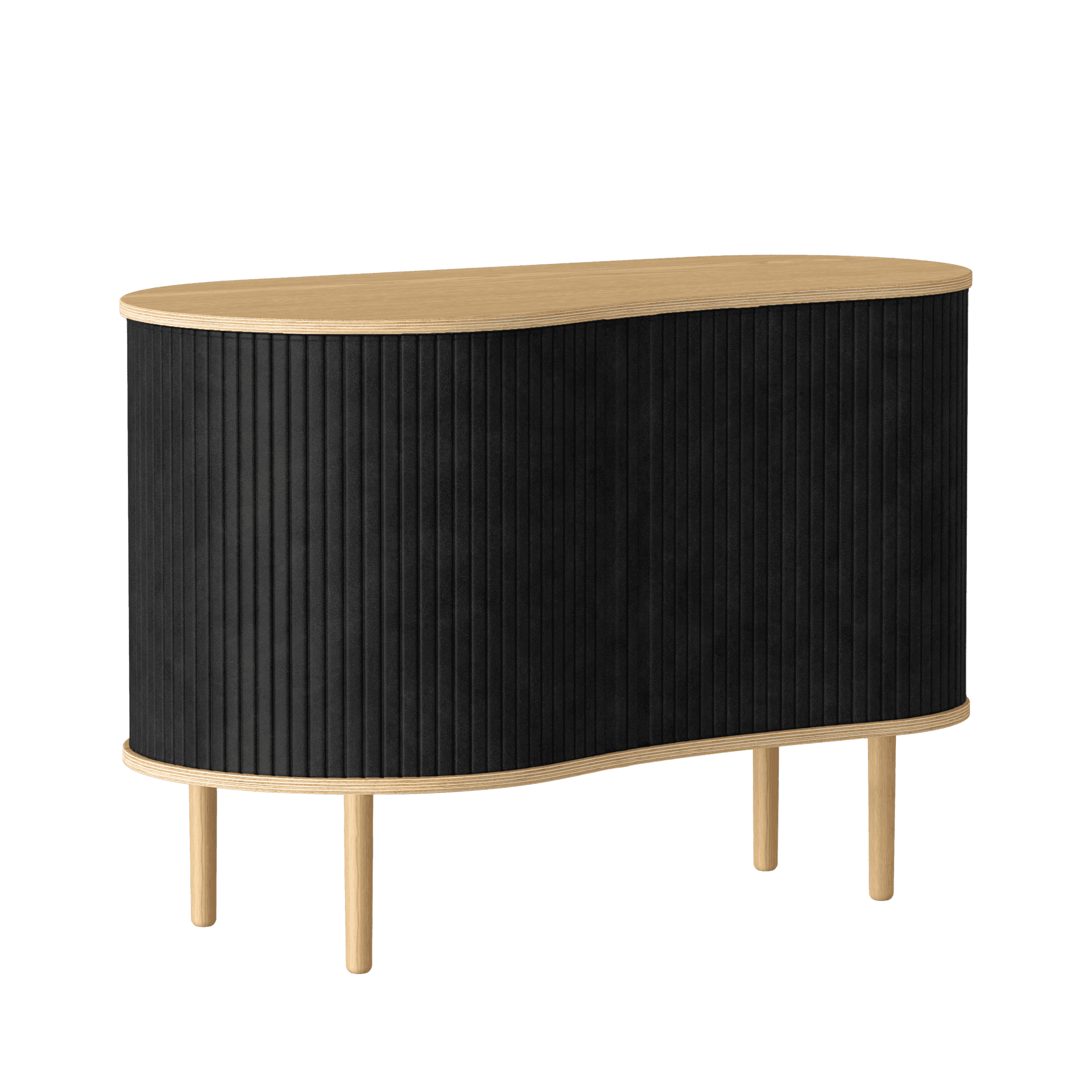 Komoda AUDACIOUS węglowy z dębem UMAGE Eye on Design