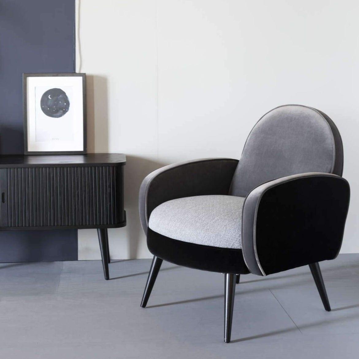 Komoda BARBIER czarny dąb Zuiver Eye on Design