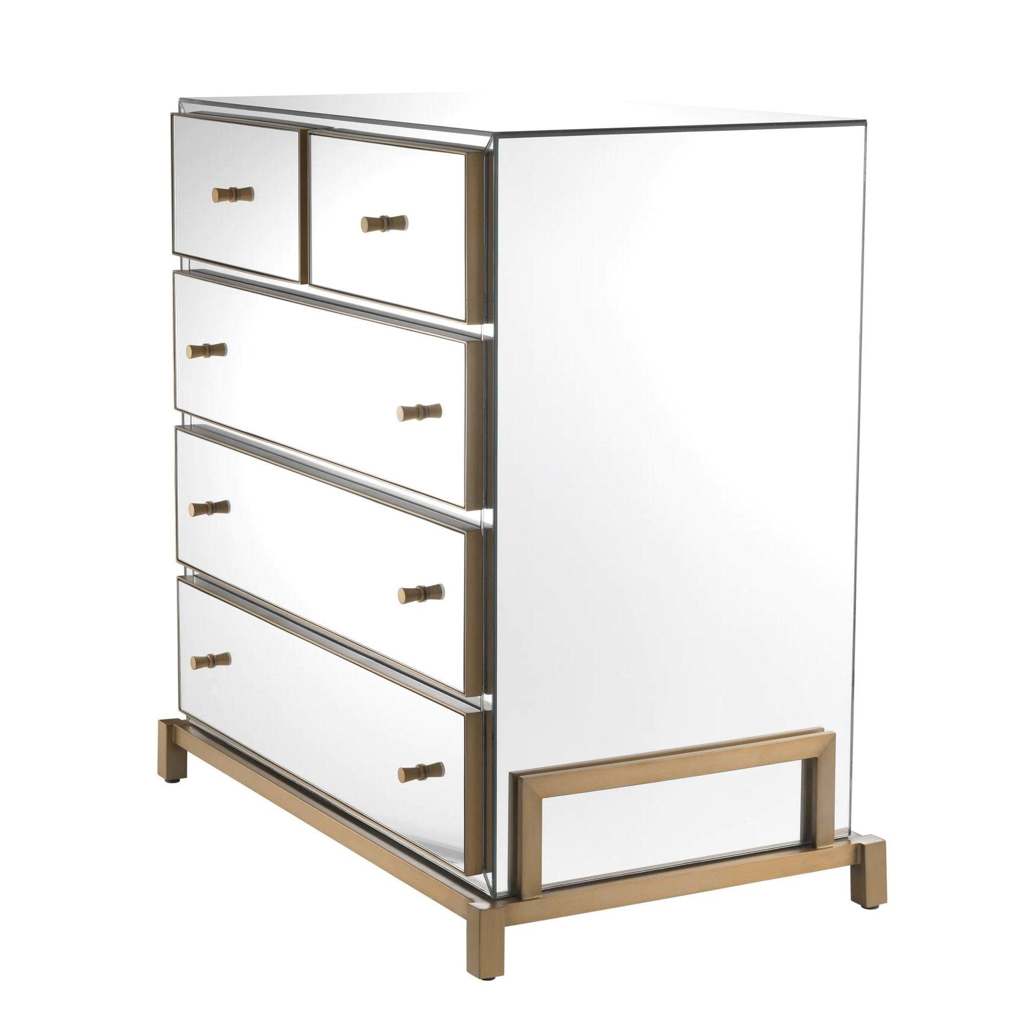 Komoda CLARINGTON lustrzany z mosiężnym wykończeniem Eichholtz Eye on Design