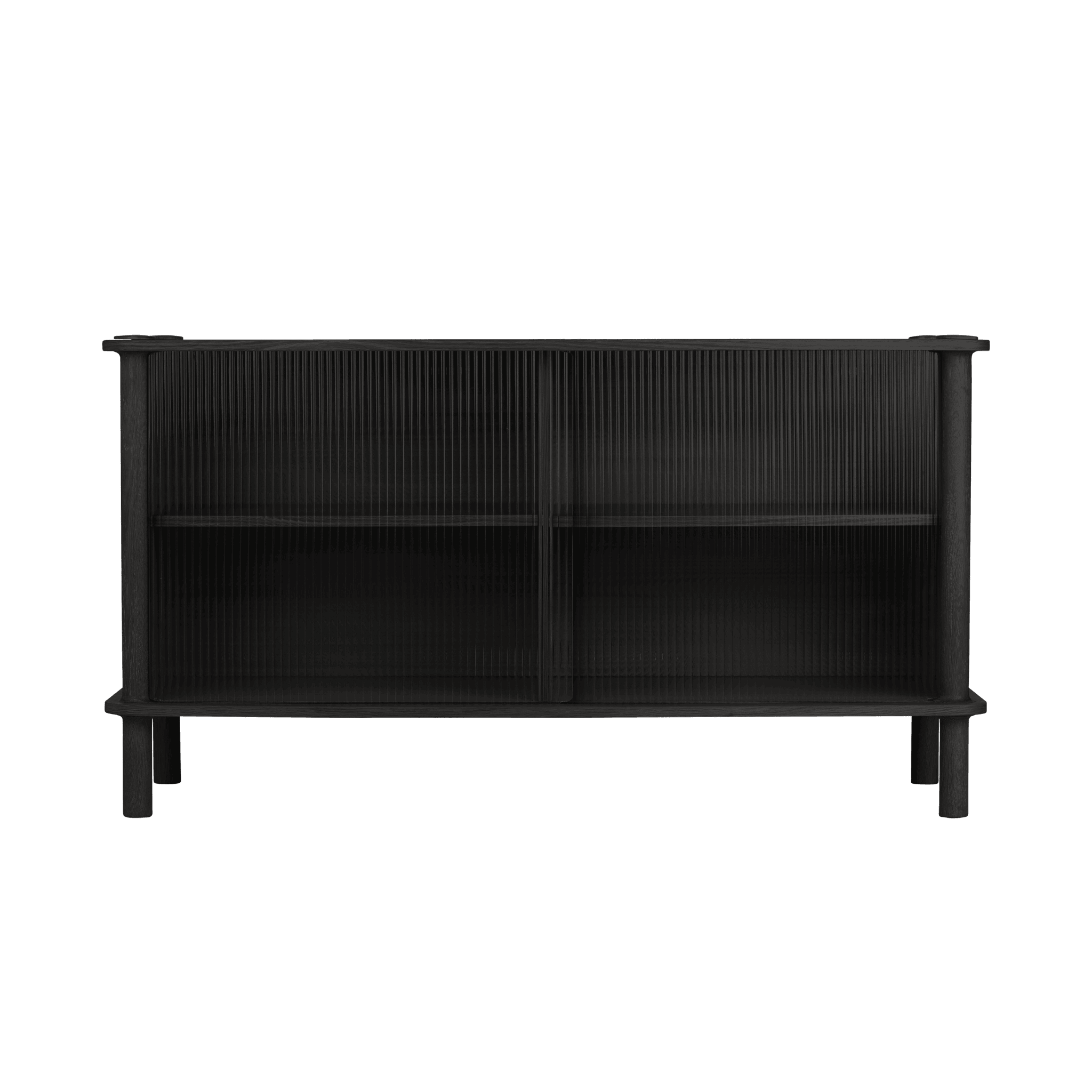 Komoda ITALIC czarny dąb UMAGE 2x szklane Eye on Design