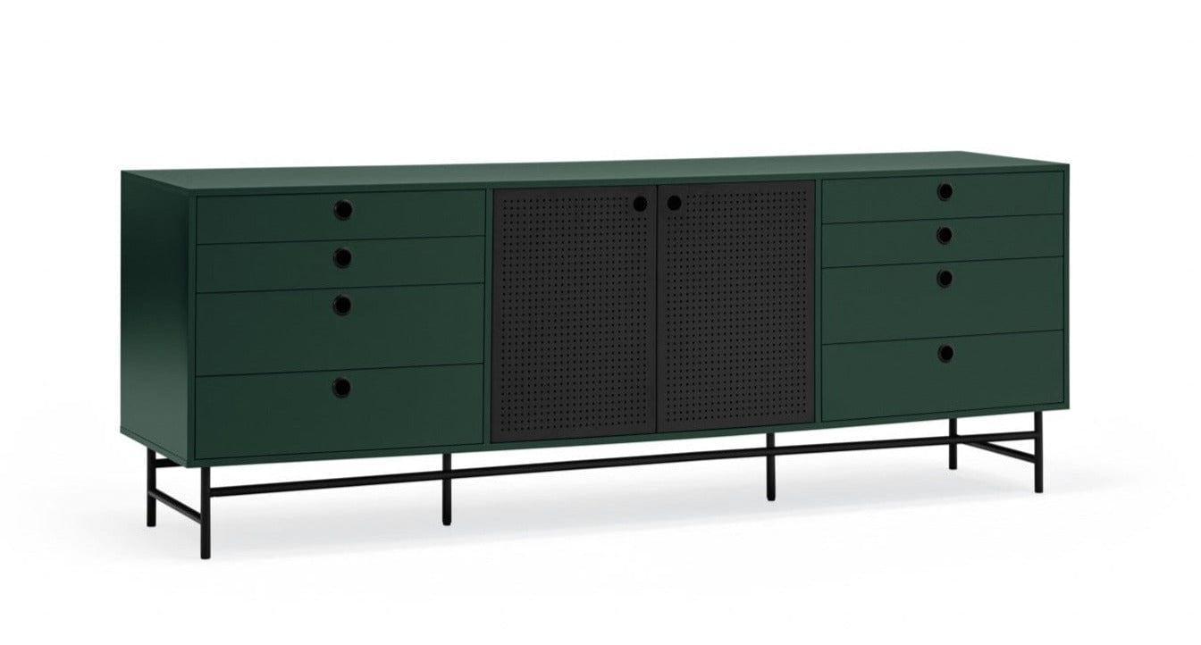Komoda niska PUNTO ciemnozielony Teulat Eye on Design