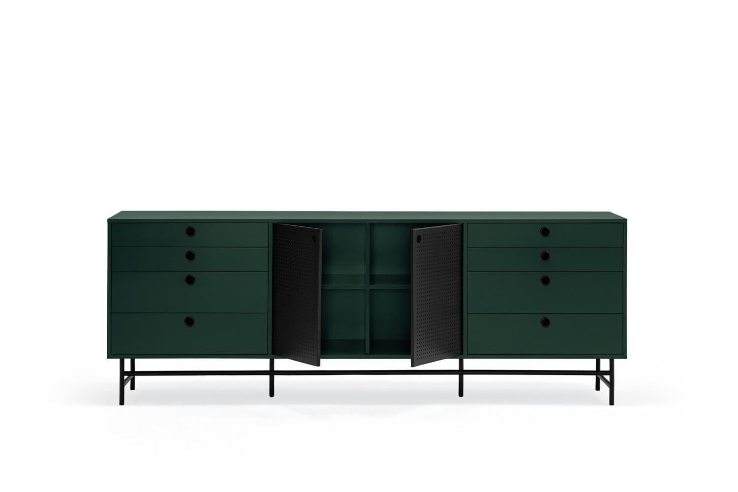Komoda niska PUNTO ciemnozielony Teulat Eye on Design