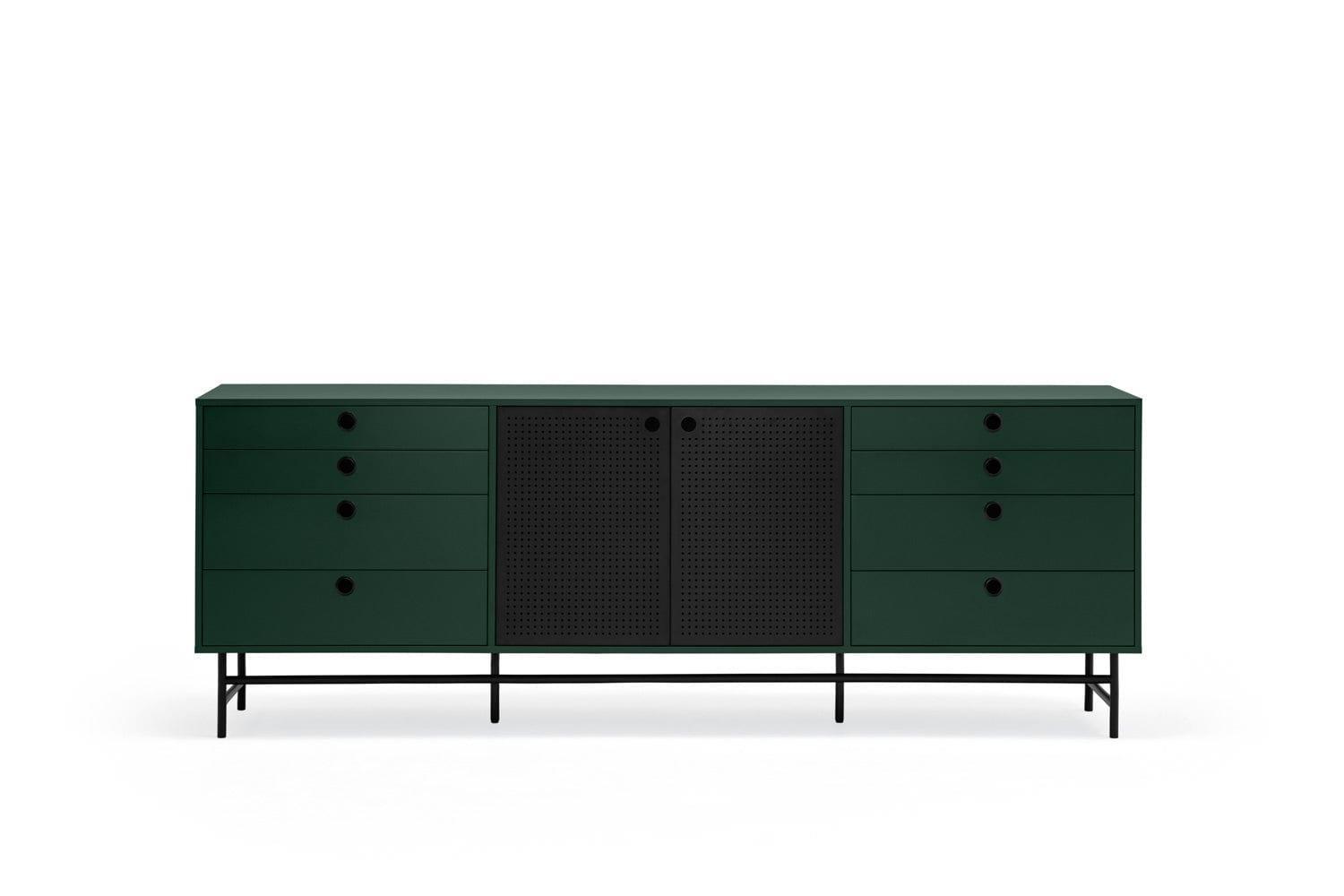 Komoda niska PUNTO ciemnozielony Teulat Eye on Design