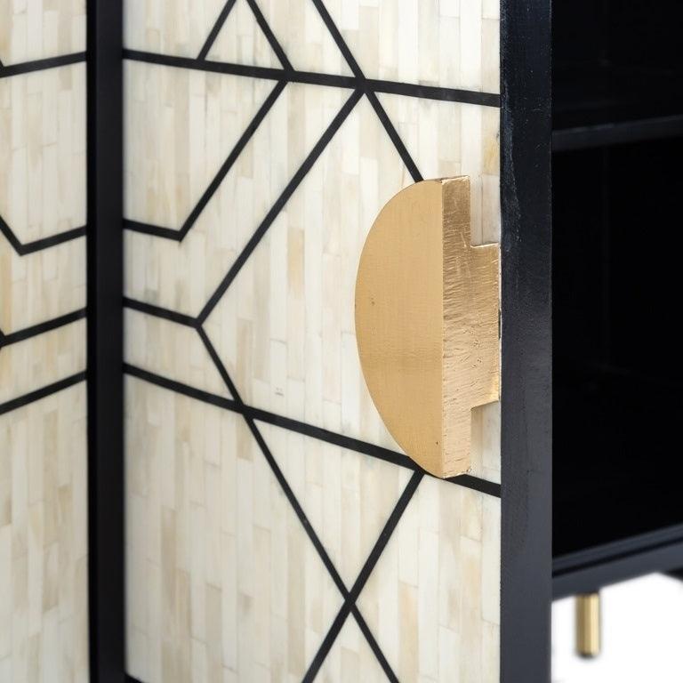 Komoda NOVAS drewno mango ze złotym Richmond Interiors Eye on Design