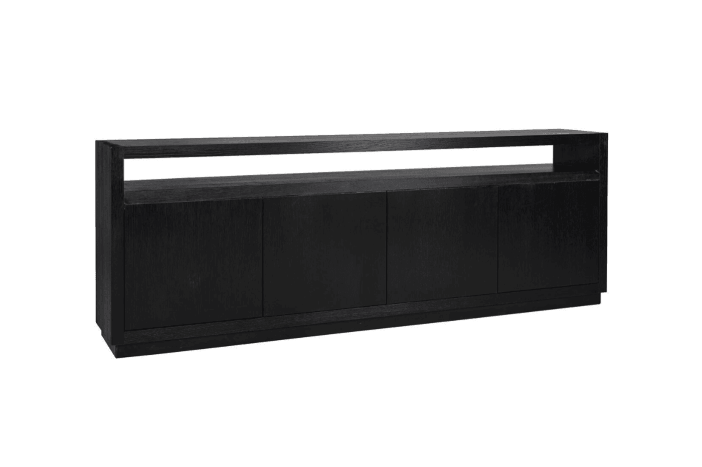 Komoda OAKURA czarny fornir dębowy Richmond Interiors 4-drzwiowa Eye on Design