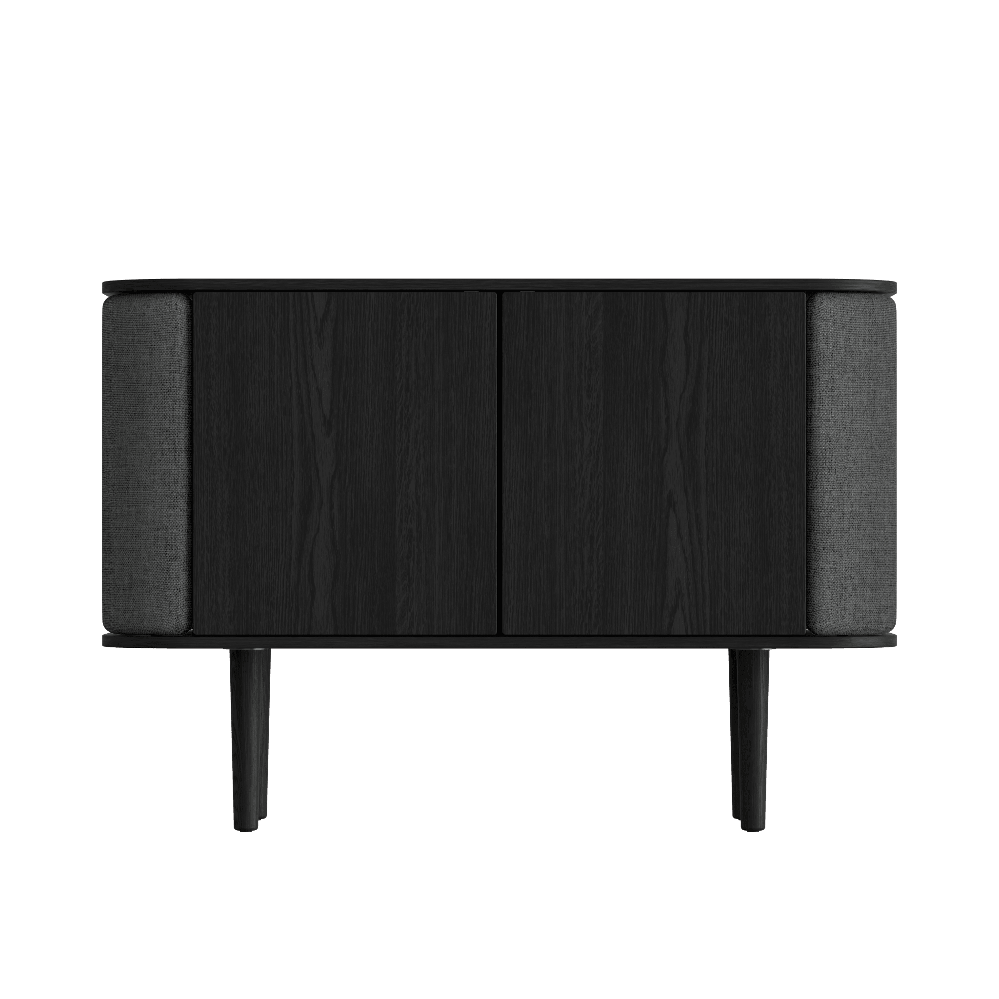 Komoda TREASURES antracytowy z czarnym dębem UMAGE 2-drzwiowa Eye on Design