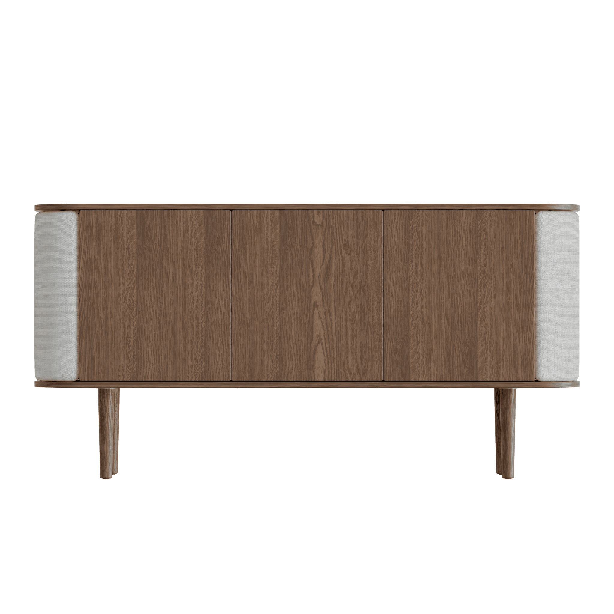 Komoda TREASURES baby blue z ciemnym dębem UMAGE 3-drzwiowa Eye on Design