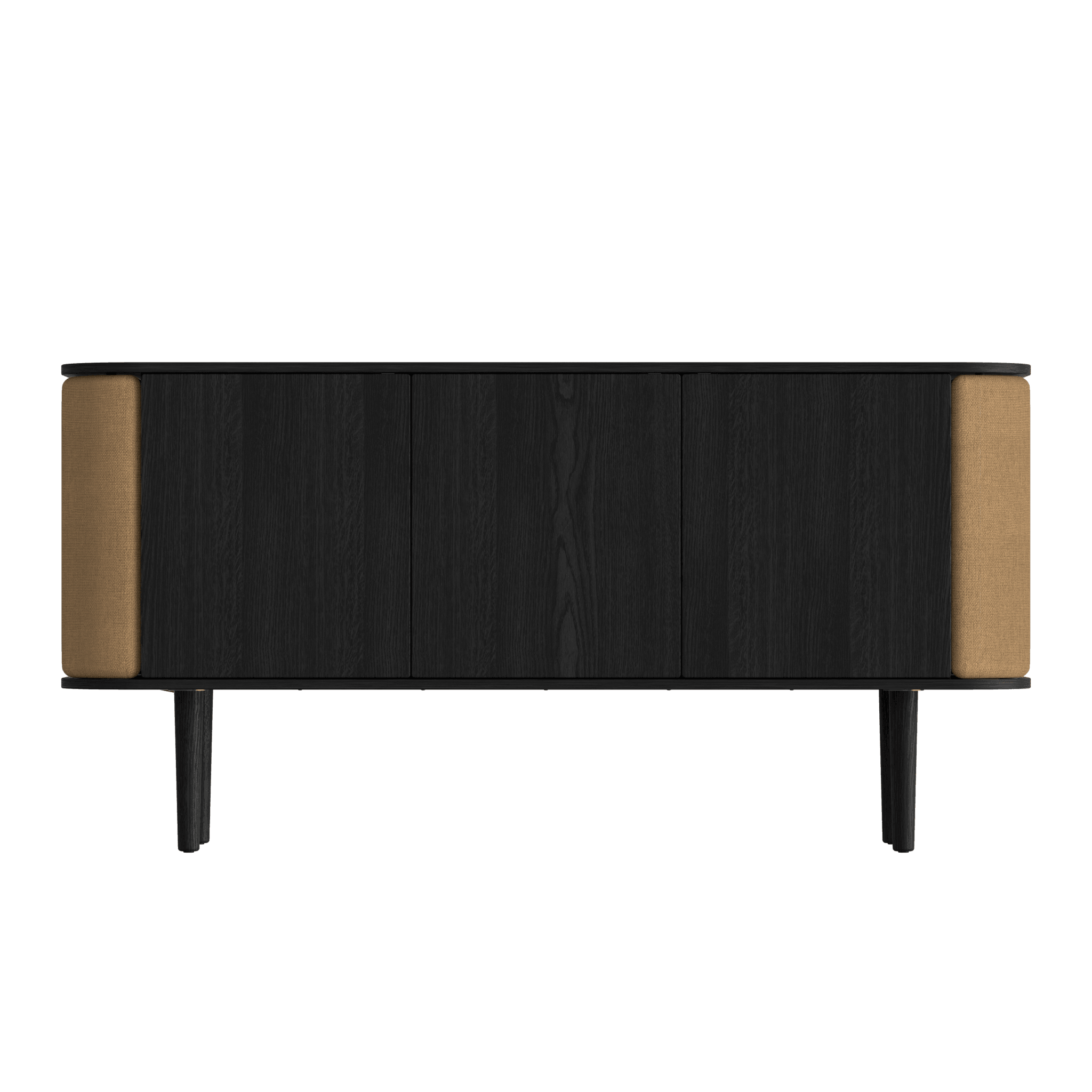 Komoda TREASURES karmelowy z czarnym dębem UMAGE 3-drzwiowa Eye on Design