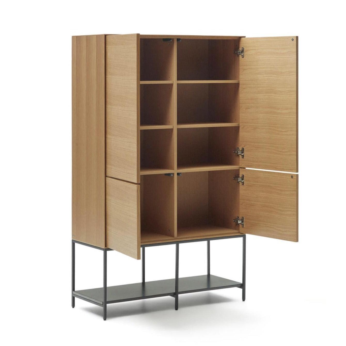 Komoda wysoka 4-drzwiowa VEDRANA fornir dębowy La Forma Eye on Design