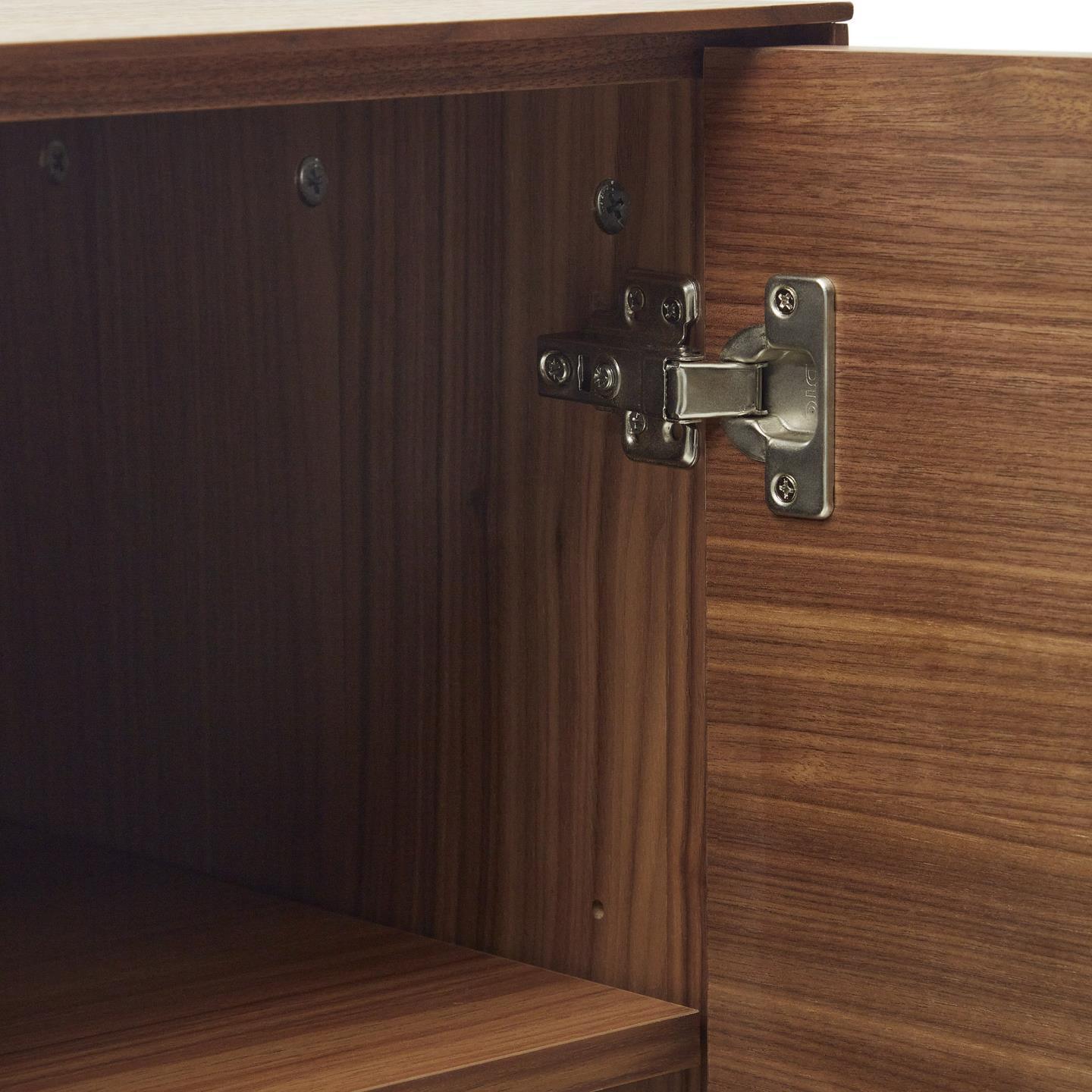 Komoda wysoka 4-drzwiowa VEDRANA fornir orzechowy La Forma Eye on Design