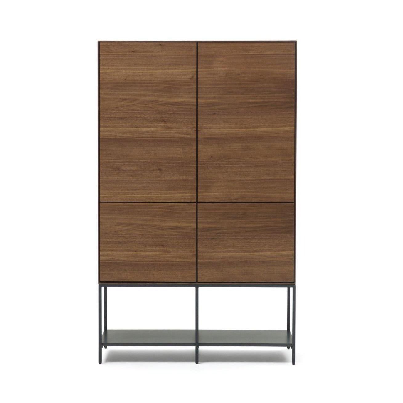 Komoda wysoka 4-drzwiowa VEDRANA fornir orzechowy La Forma Eye on Design