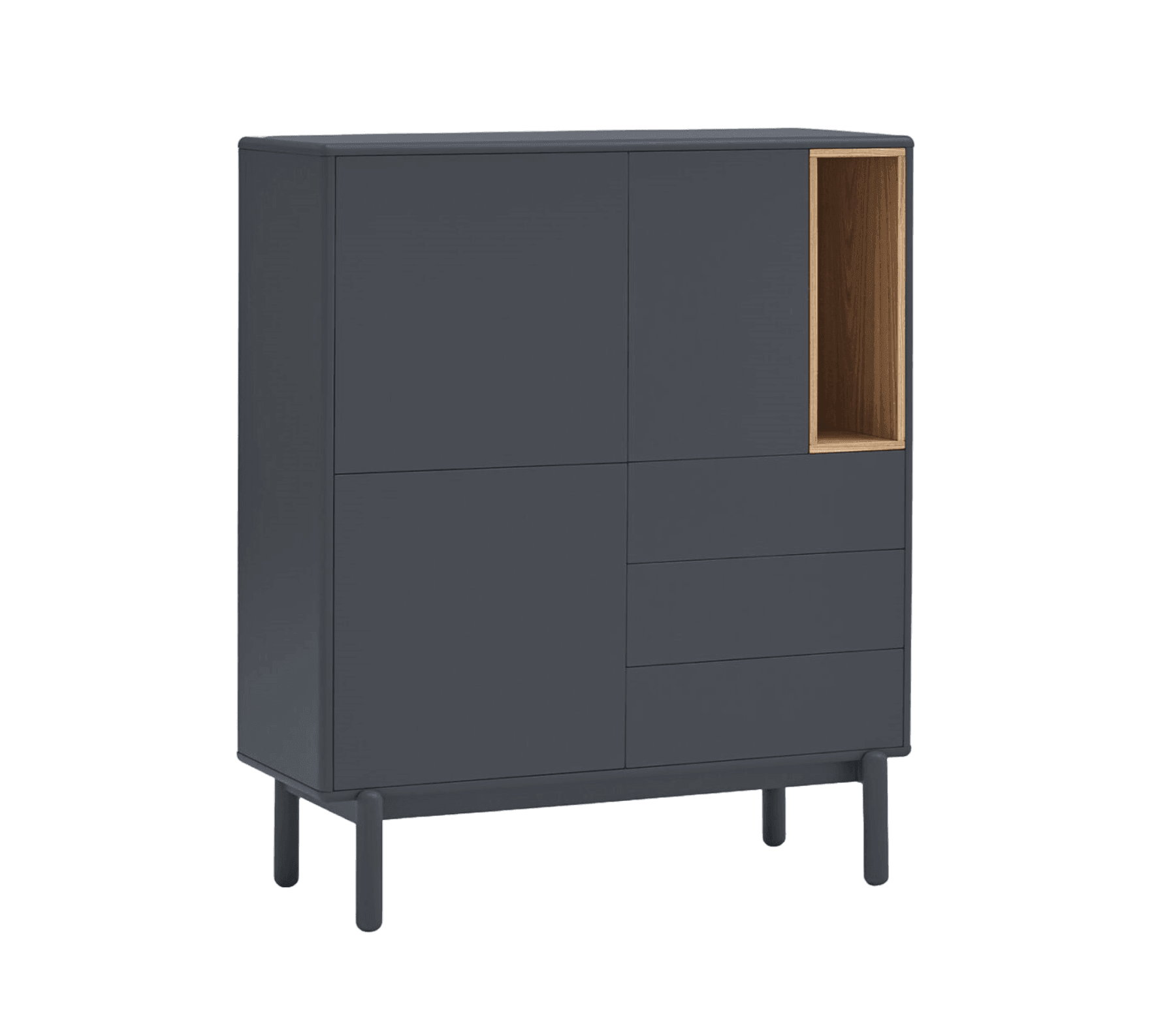 Komoda wysoka CORVO antracytowy Teulat Eye on Design