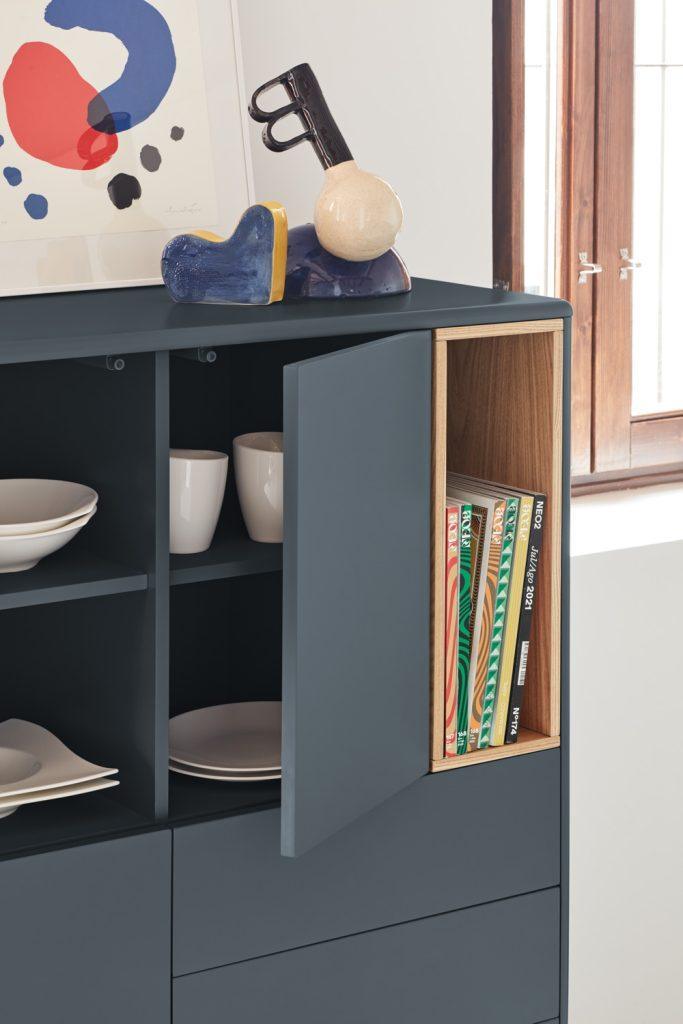 Komoda wysoka CORVO antracytowy Teulat Eye on Design