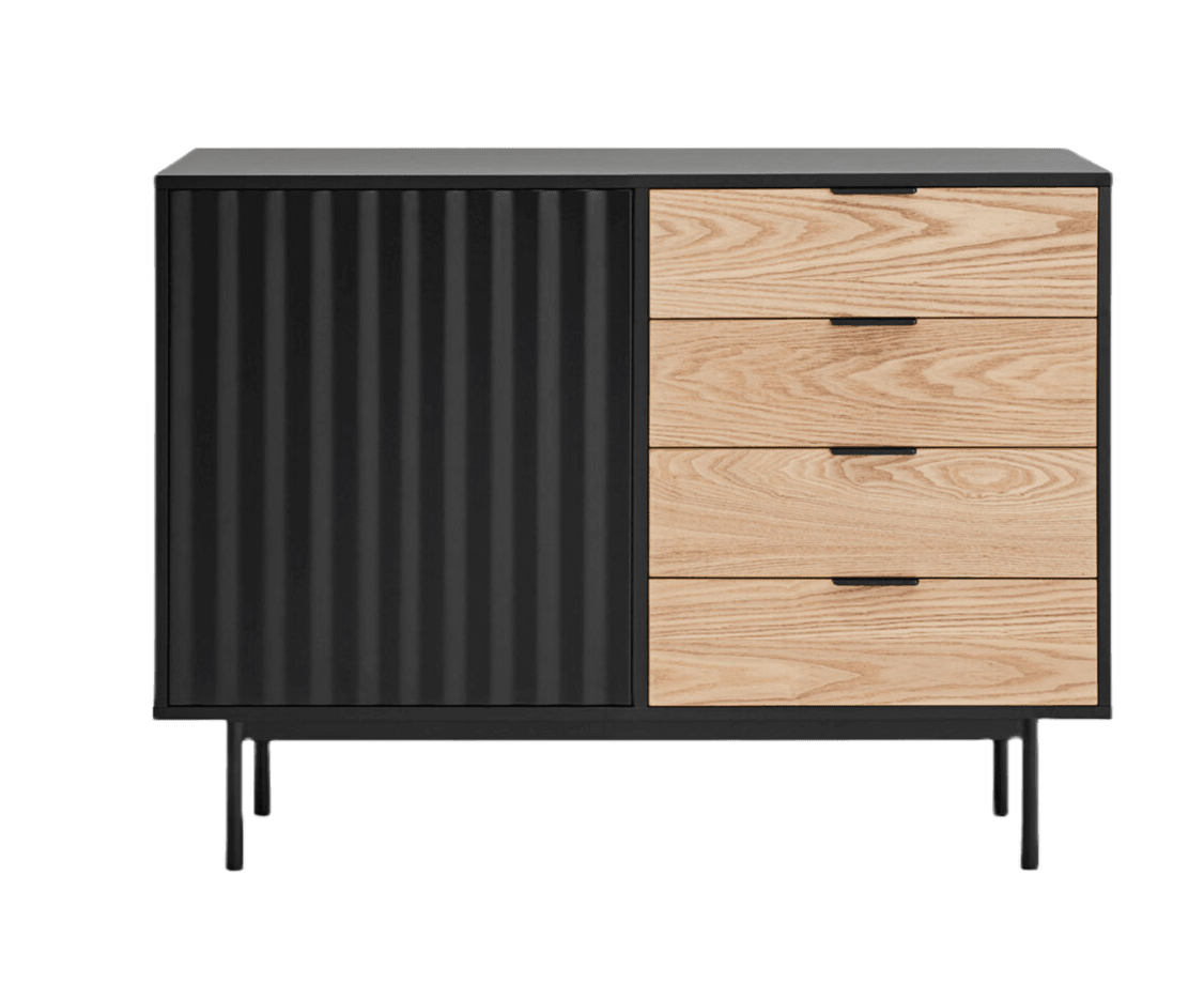 Komoda z szufladami SIERRA czarny Teulat Eye on Design