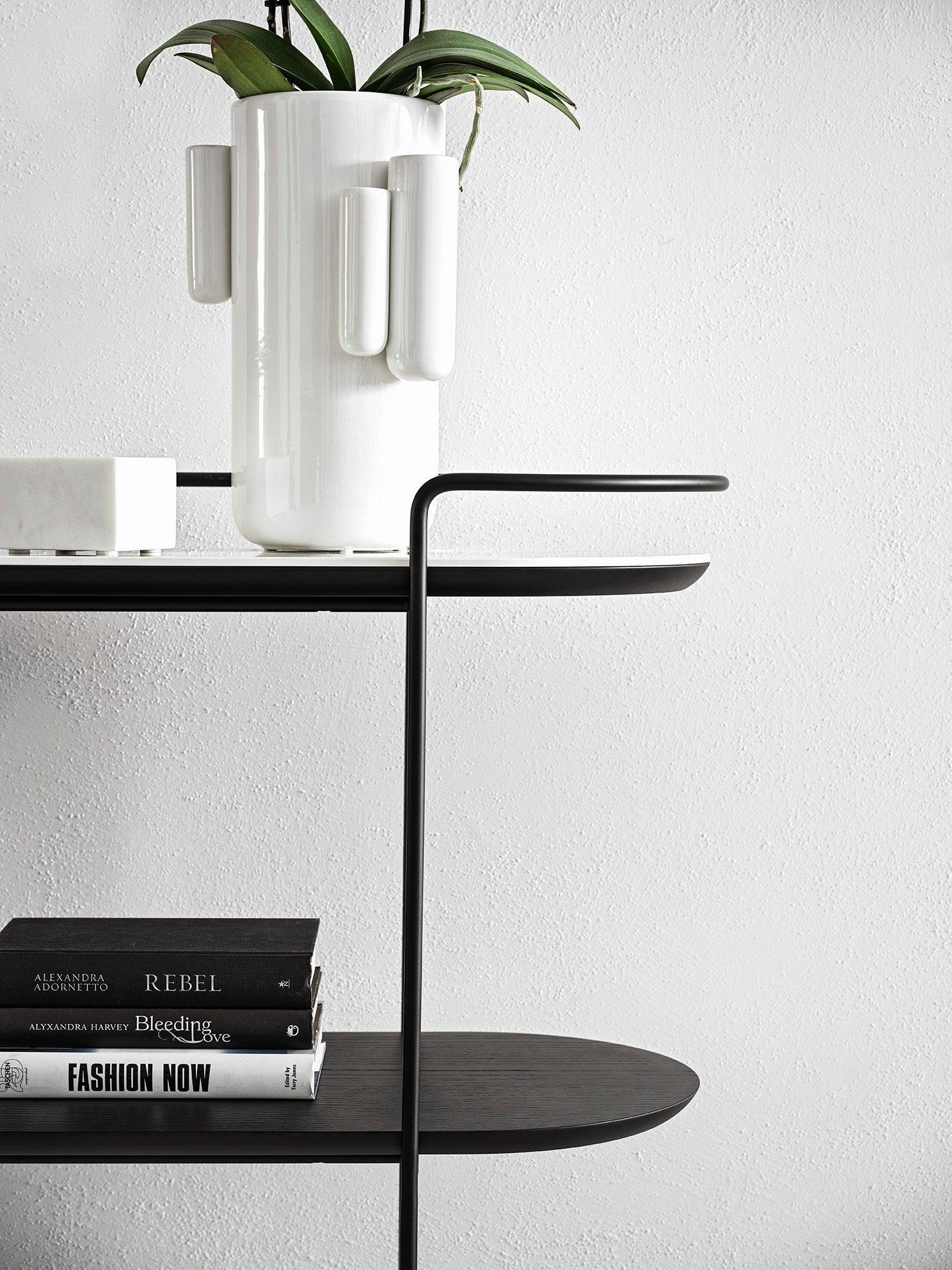 Konsola ATOLLO czarna podstawa Calligaris Eye on Design