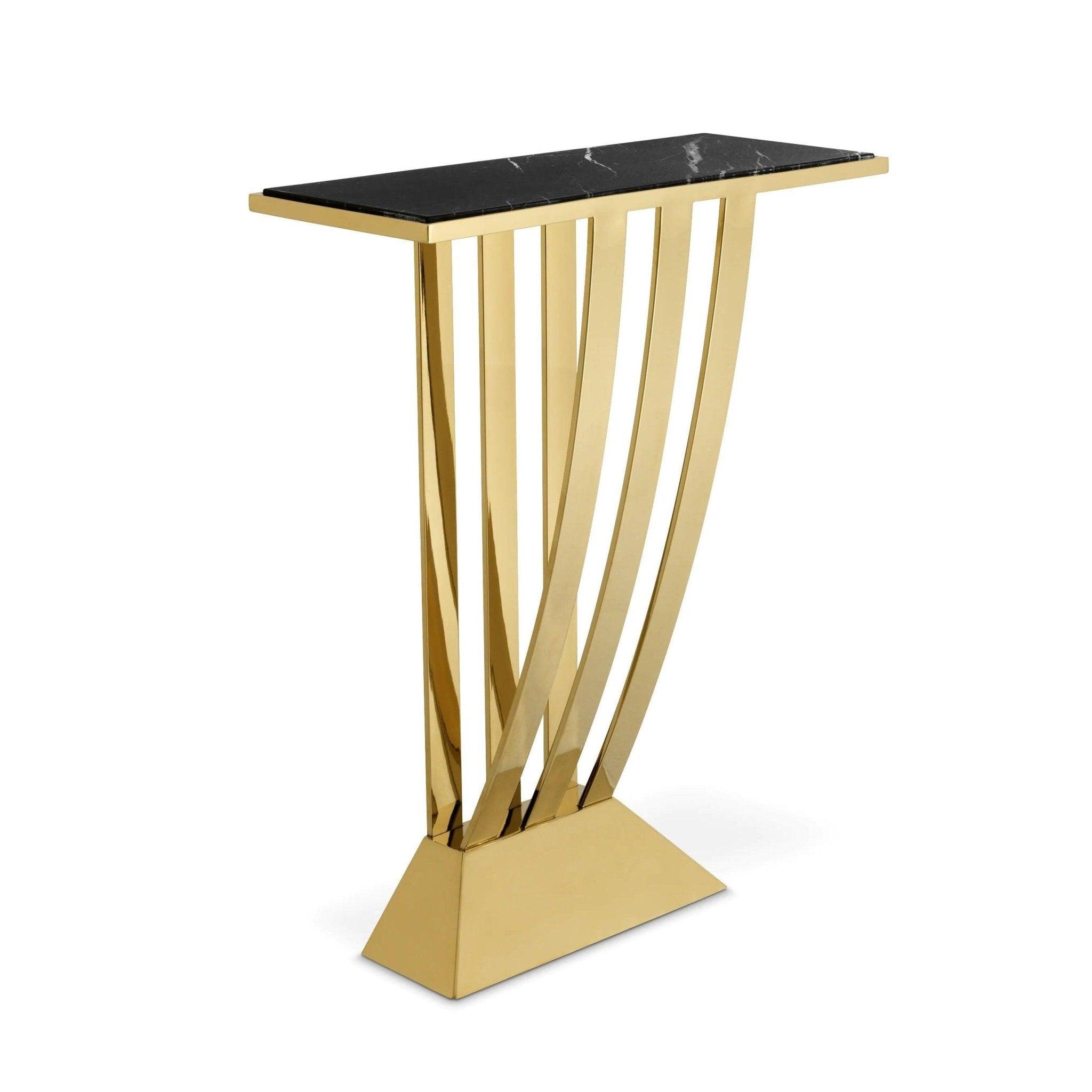 Konsola BEAU DECO złoty z czarnym marmurem Eichholtz Eye on Design