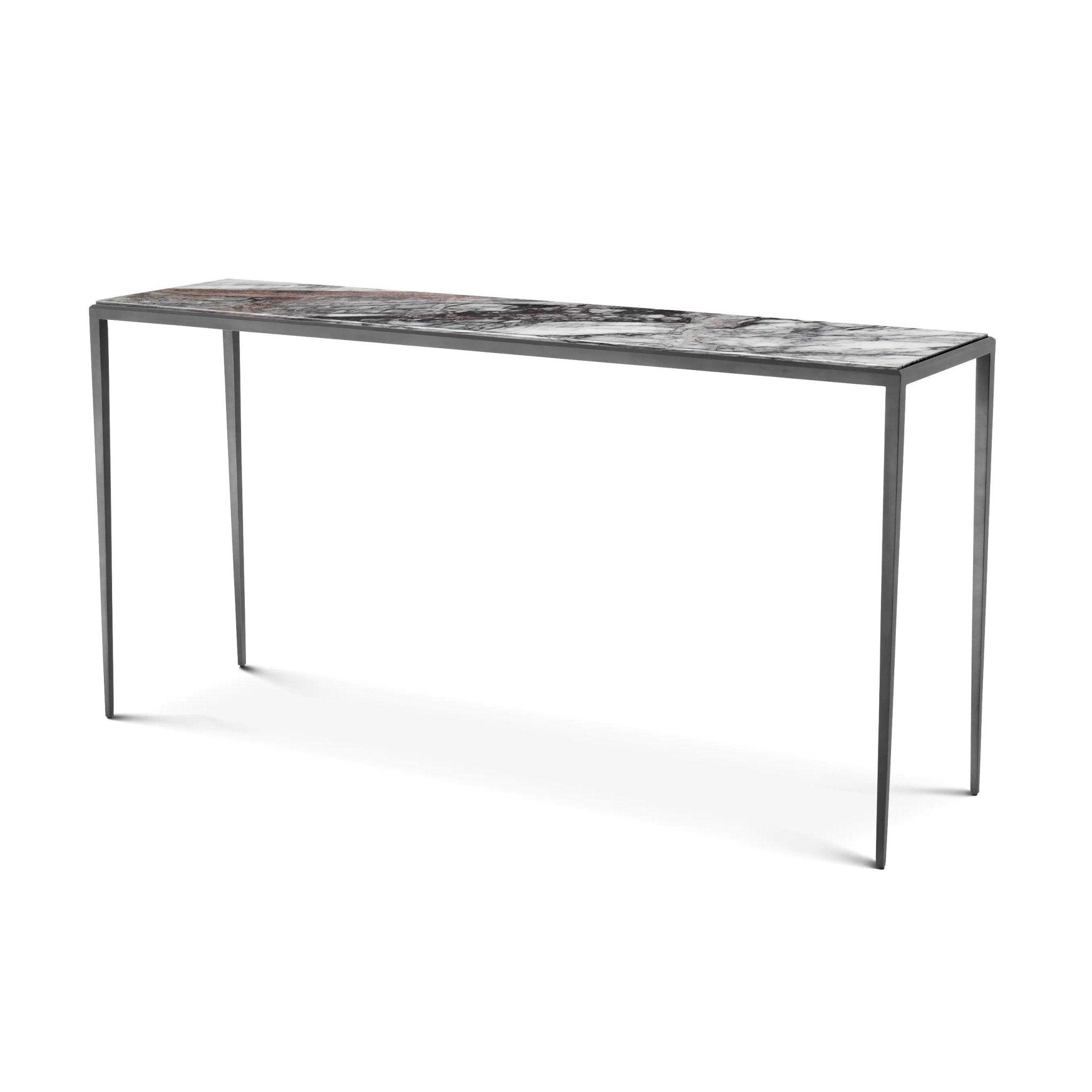 Konsola HENLEY brązowa podstawa z białym marmurem Eichholtz Eye on Design
