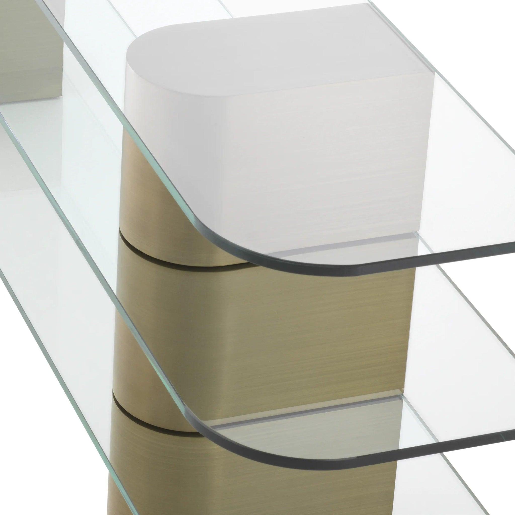 Konsola LUNDEN szczotkowany mosiądz Eichholtz Eye on Design