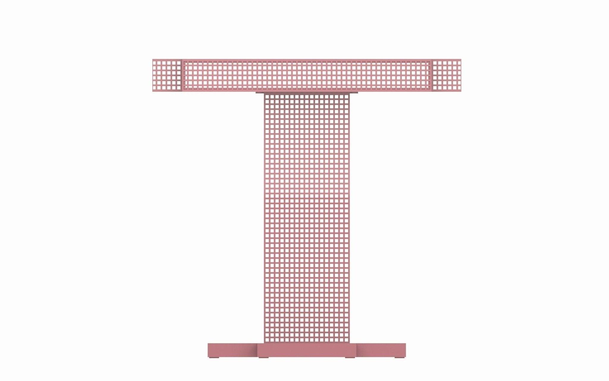 Konsola METROPOLIS stalowy Mati Sipiora Jasny róż Eye on Design