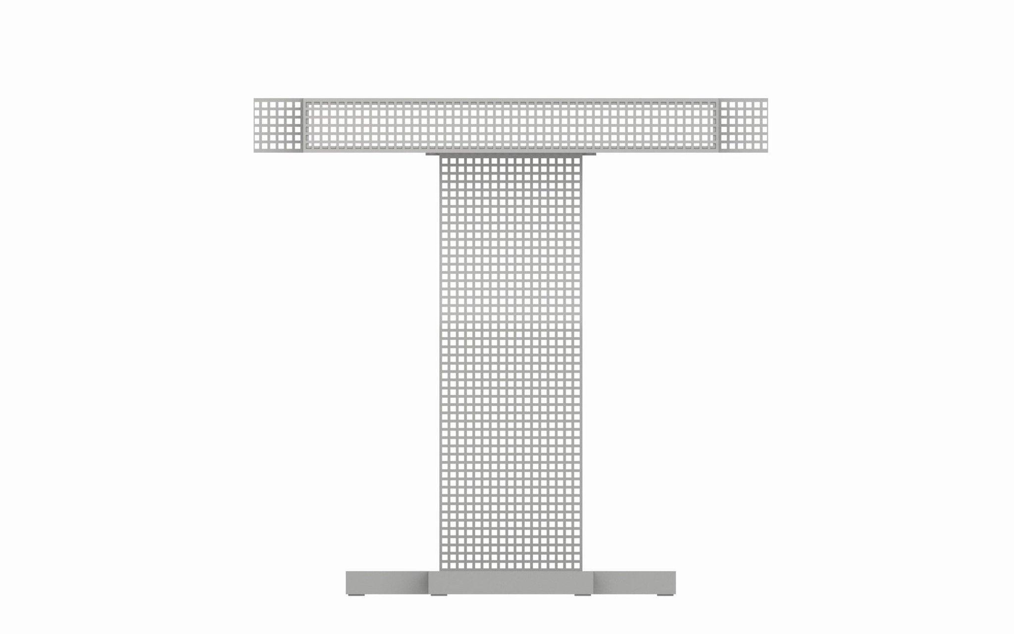 Konsola METROPOLIS stalowy Mati Sipiora Jasny szary Eye on Design