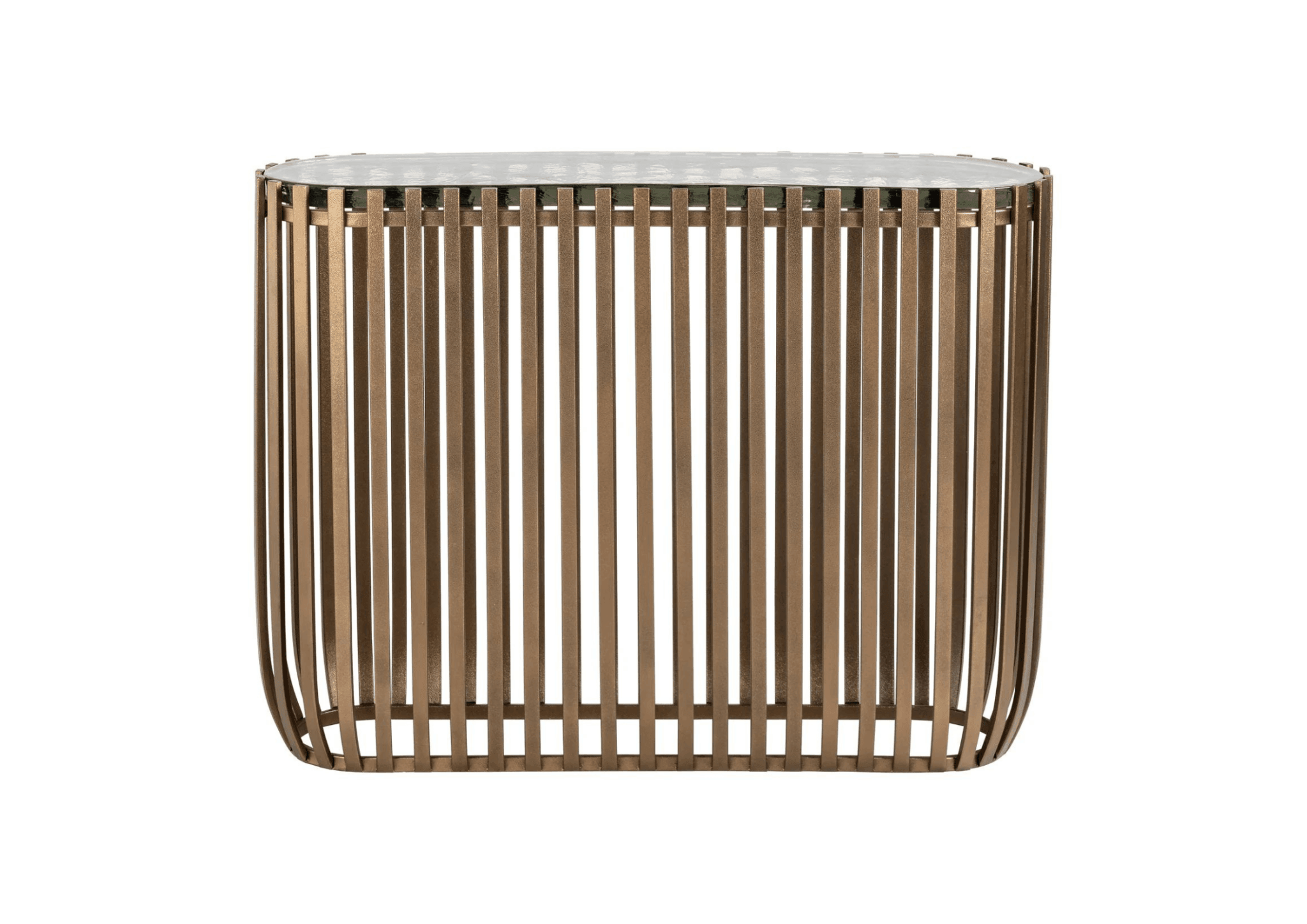 Konsola VOLANTE mosiężny Richmond Interiors Eye on Design