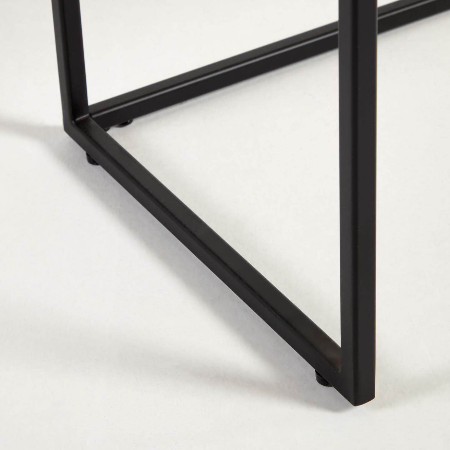 Konsola YOANA fornir dębowy z czarną podstawą La Forma Eye on Design